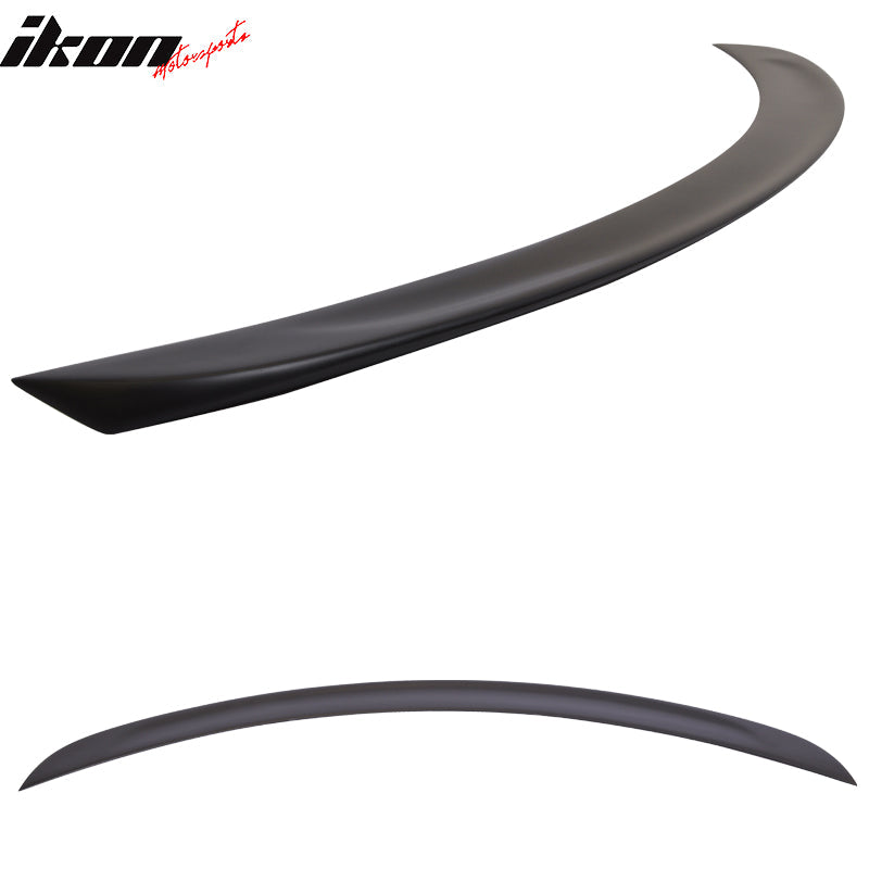 2012-2025 Tesla S Sedan 4-Door Unpainted Black Rear Spoiler Wing ABS