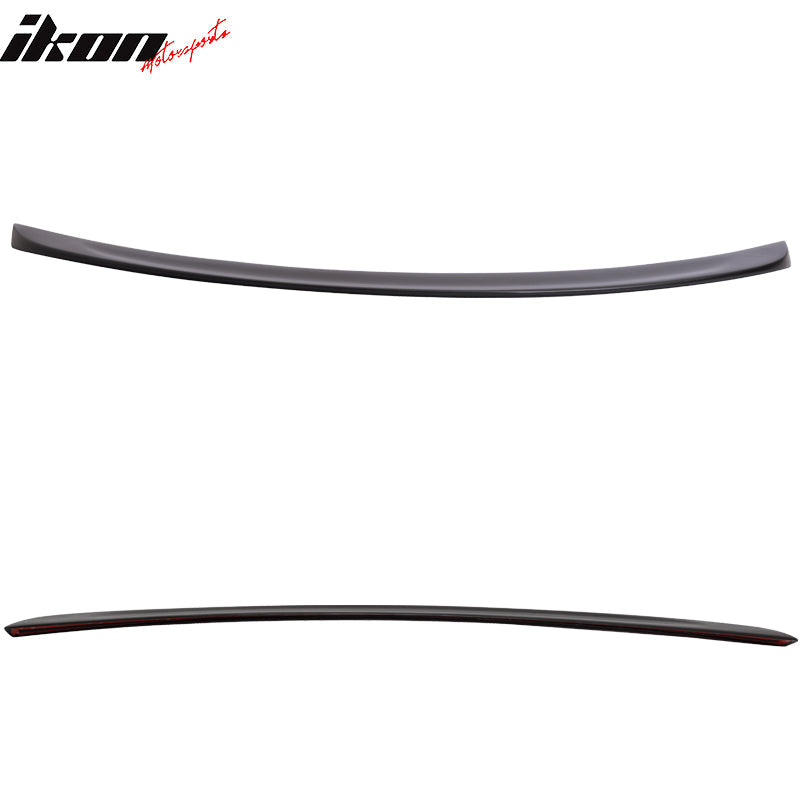 2012-2025 Tesla S Sedan 4-Door Unpainted Black Rear Spoiler Wing ABS