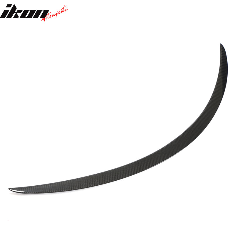 2012-2023 Tesla Model S Gloss Black Rear Spoiler Wing Dry Carbon Fiber