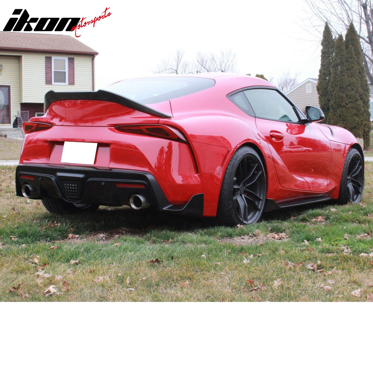 2020-2025 Toyota GR Supra Trunk Spoiler V Style Carbon Fiber Print Win