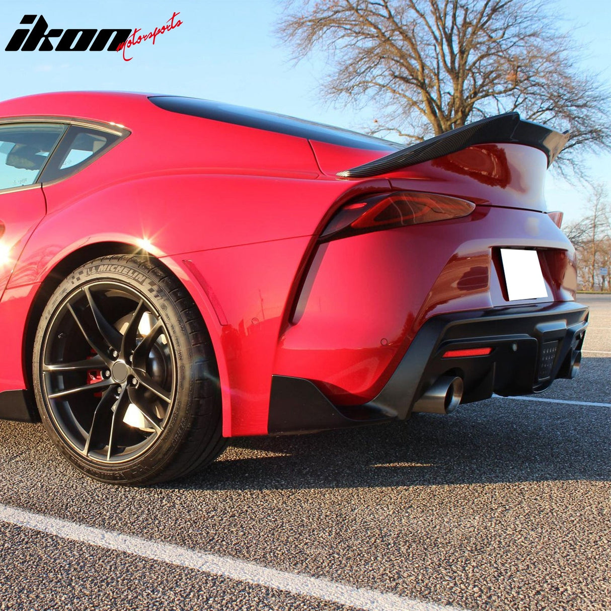 2020-2025 Toyota GR Supra Trunk Spoiler V Style Carbon Fiber Print Win