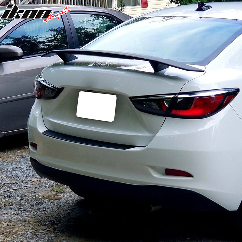 Universal Fitment 2 Post Matte Black Rear Spoiler Wing Lip Wing ABS