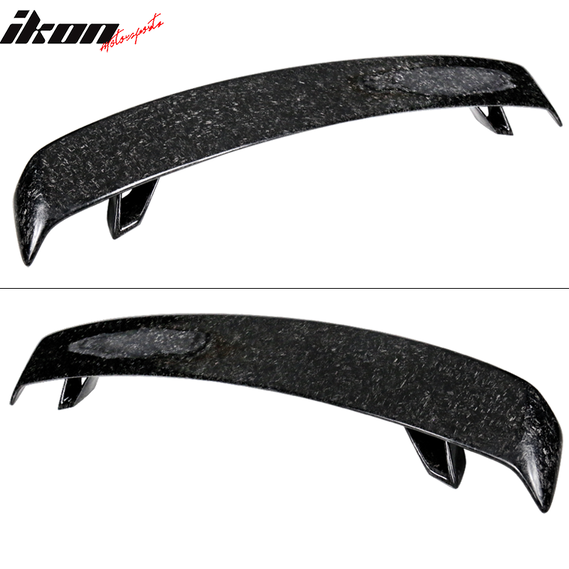 Universal Fitment Rear Trunk Spoiler Lip Wing Forged Carbon Fiber