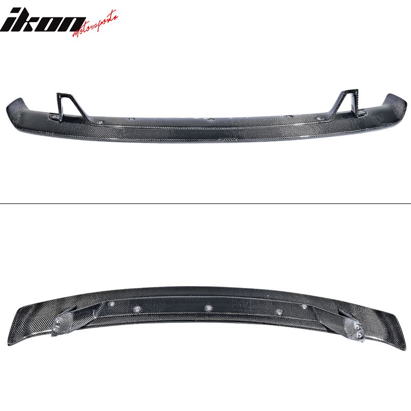 Universal Fitment Black Rear Trunk Spoiler Wing Lip Carbon Fiber CF