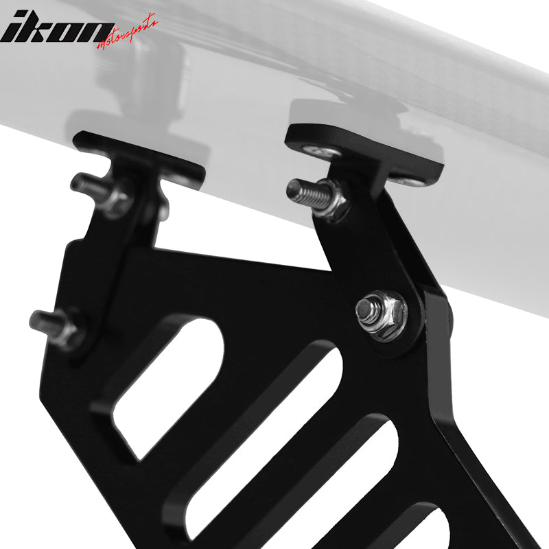Universal Rear Trunk Spoiler Wing Legs Bracket Stand Mount Side Plate