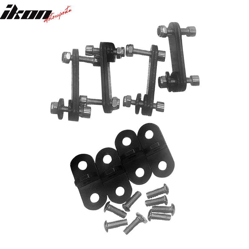 Universal 2PCS Spoiler Leg Brackets Car Rear Trunk Side Plate V5 Style