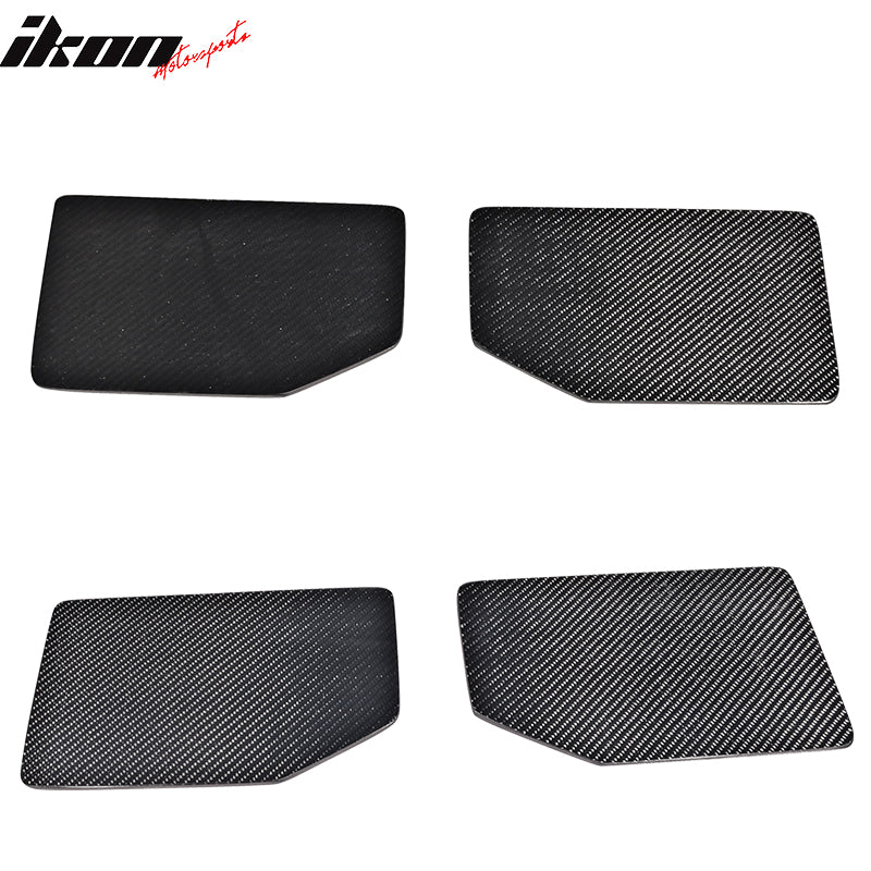 Universal V1 GT Carbon Fiber Rear Spoiler Wing Side Plate Add On