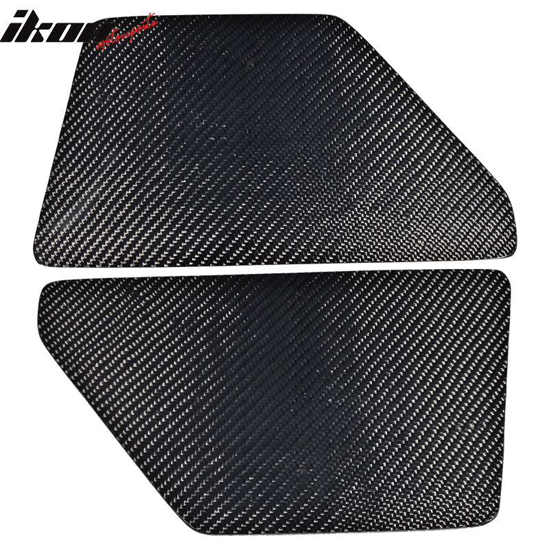 Universal V2 GT Carbon Fiber Rear Spoiler Wing Side Plate Add On