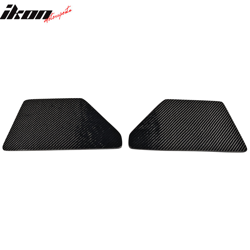 Universal V2 GT Carbon Fiber Rear Spoiler Wing Side Plate Add On