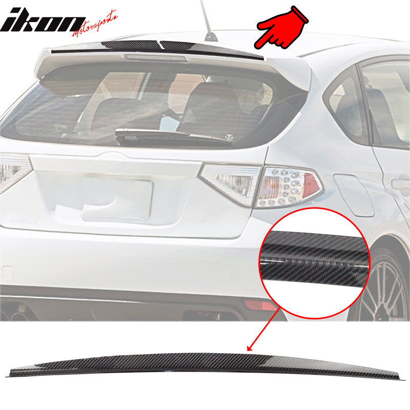 2008-2014 Subaru Impreza WRX 5DR Roof Spoiler Gurney Flap Carbon Fiber