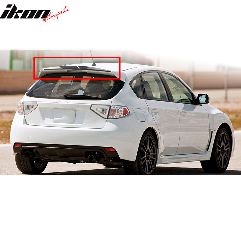 2008-2014 Subaru Impreza WRX 5DR Roof Spoiler Gurney Flap Carbon Fiber