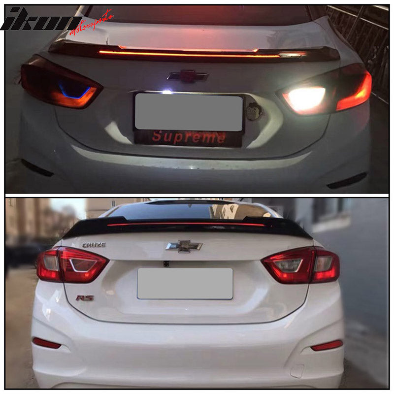 2016-2019 Chevy Cruze Sedan Trunk Spoiler ABS