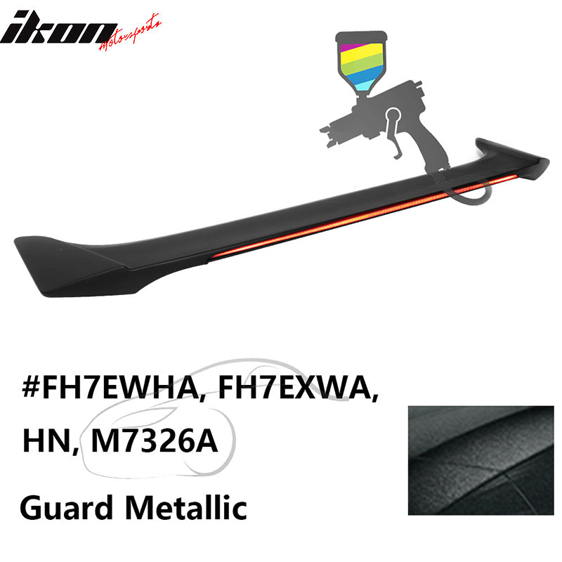 2013-2020 Ford Fusion Long LED Style Rear Trunk Spoiler Lip Wing ABS