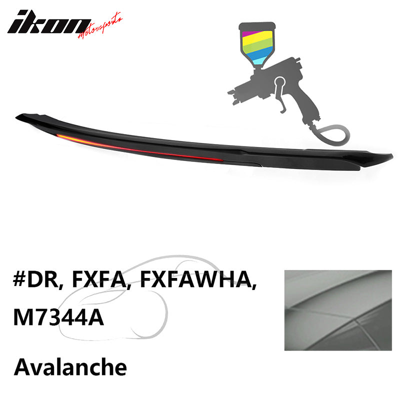 2015-2023 Ford Mustang Coupe Convertible Long LED Trunk Spoiler ABS