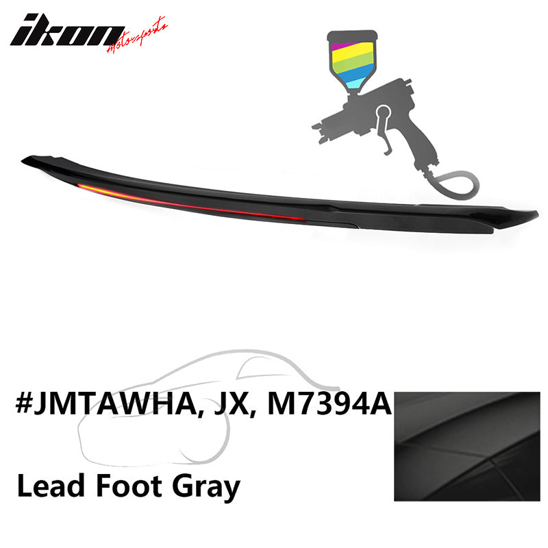 2015-2023 Ford Mustang Coupe Convertible Long LED Trunk Spoiler ABS