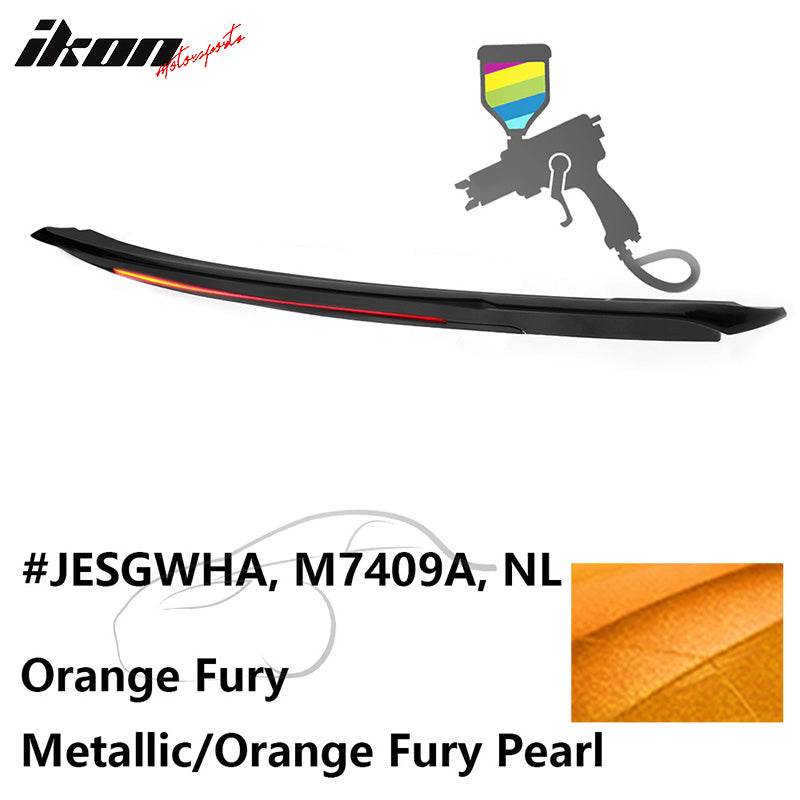 2015-2023 Ford Mustang Coupe Convertible Long LED Trunk Spoiler ABS