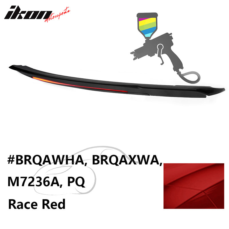 2015-2023 Ford Mustang Coupe Convertible Long LED Trunk Spoiler ABS