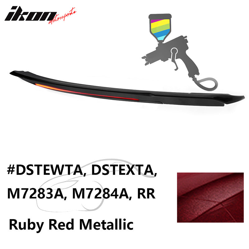 2015-2023 Ford Mustang Coupe Convertible Long LED Trunk Spoiler ABS