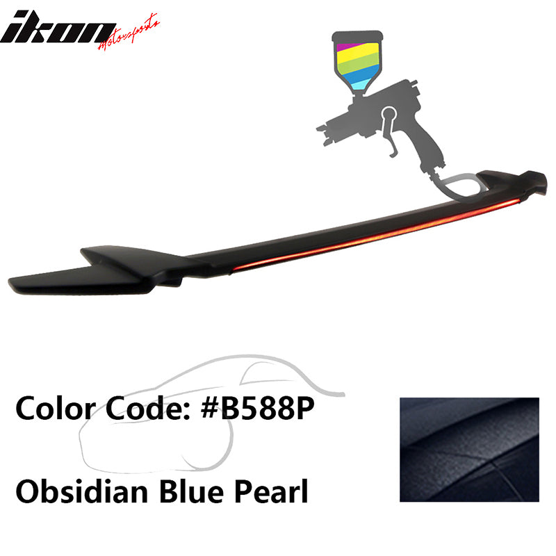 2016-2021 Honda Civic Sedan Long LED Style Trunk Spoiler Wing Lip ABS