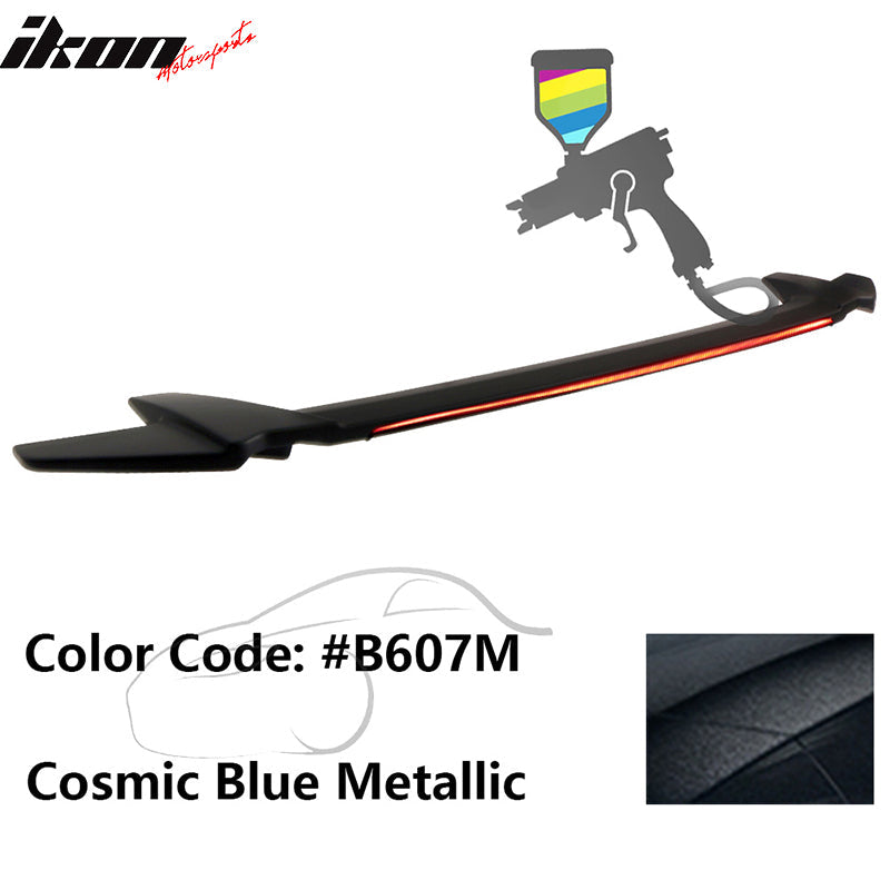 2016-2021 Honda Civic Sedan Long LED Style Trunk Spoiler Wing Lip ABS