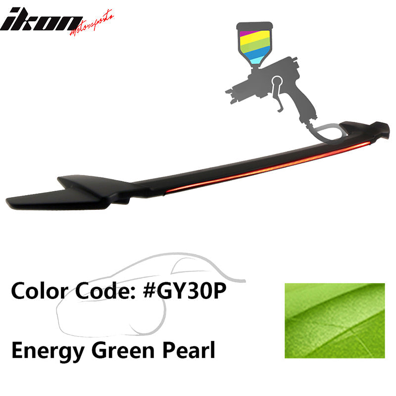 2016-2021 Honda Civic Sedan Long LED Style Trunk Spoiler Wing Lip ABS