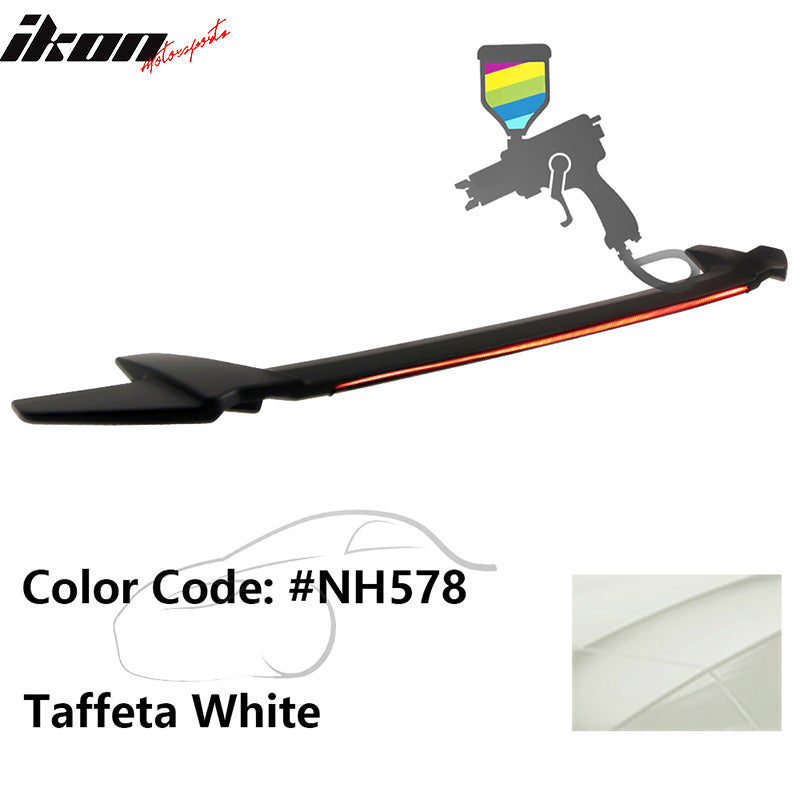 2016-2021 Honda Civic Sedan Long LED Style Trunk Spoiler Wing Lip ABS