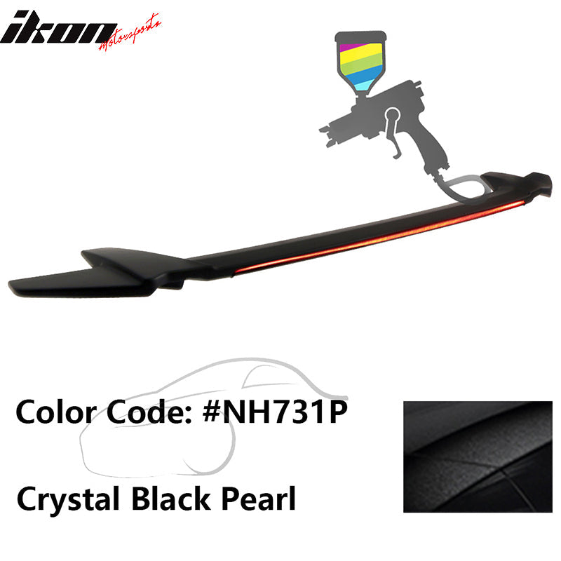 2016-2021 Honda Civic Sedan Long LED Style Trunk Spoiler Wing Lip ABS