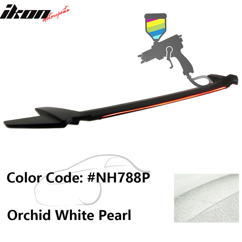 2016-2021 Honda Civic Sedan Long LED Style Trunk Spoiler Wing Lip ABS