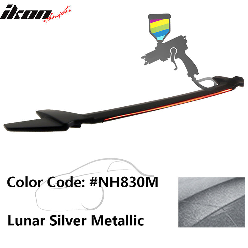 2016-2021 Honda Civic Sedan Long LED Style Trunk Spoiler Wing Lip ABS