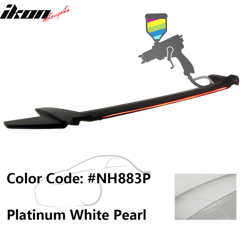 2016-2021 Honda Civic Sedan Long LED Style Trunk Spoiler Wing Lip ABS