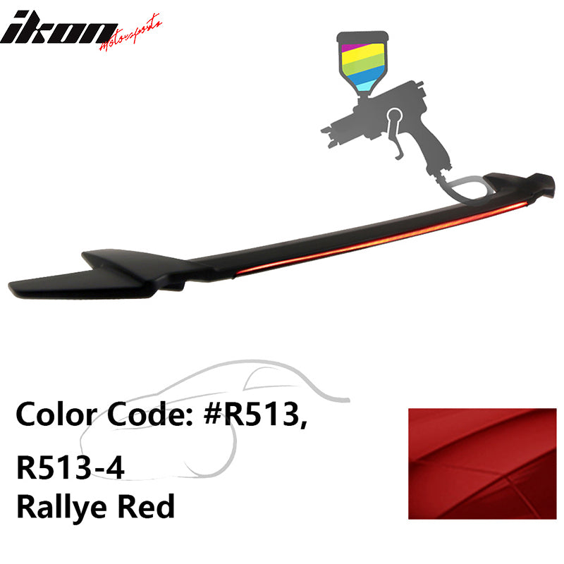 2016-2021 Honda Civic Sedan Long LED Style Trunk Spoiler Wing Lip ABS