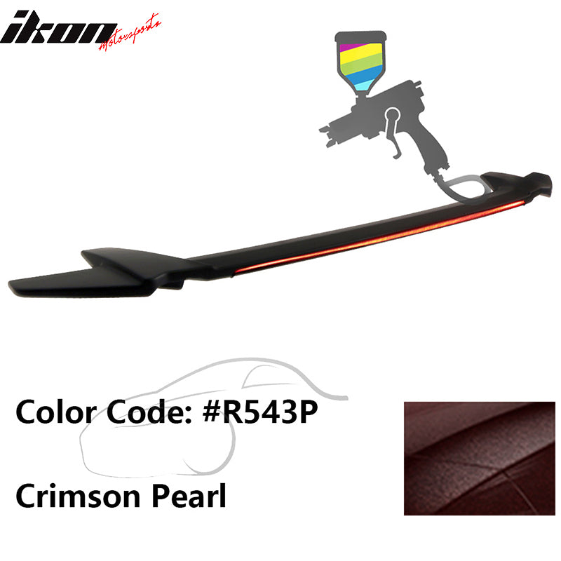 2016-2021 Honda Civic Sedan Long LED Style Trunk Spoiler Wing Lip ABS