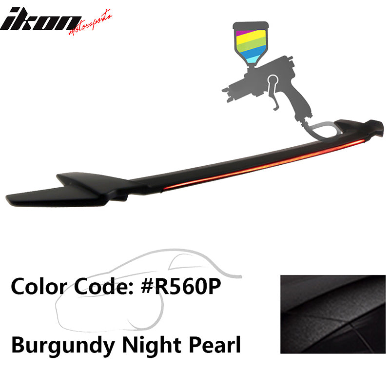 2016-2021 Honda Civic Sedan Long LED Style Trunk Spoiler Wing Lip ABS