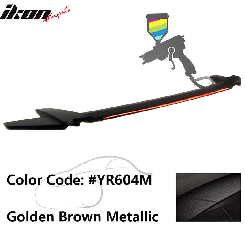 2016-2021 Honda Civic Sedan Long LED Style Trunk Spoiler Wing Lip ABS