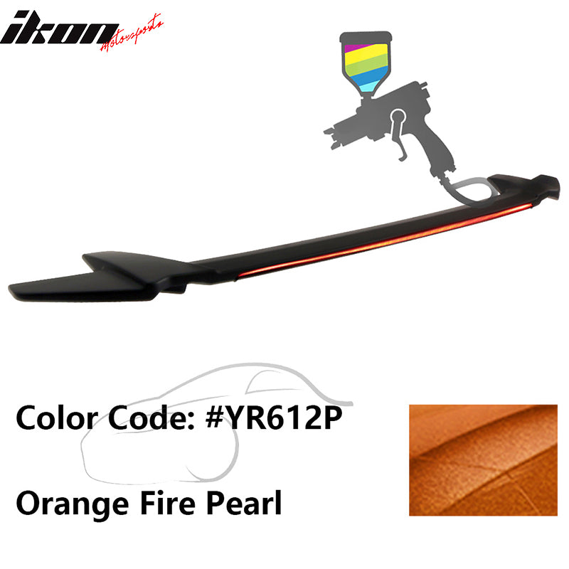 2016-2021 Honda Civic Sedan Long LED Style Trunk Spoiler Wing Lip ABS