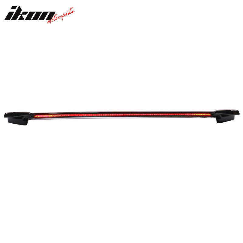 2016-2021 Honda Civic Sedan Long LED Matte Black Trunk Spoiler ABS