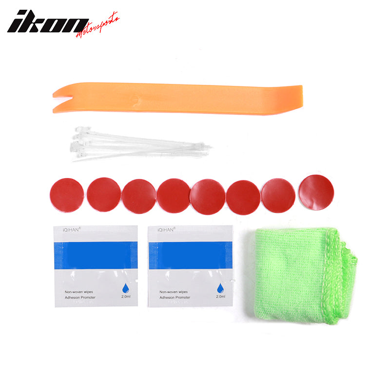 2016-2021 Honda Civic Sedan Long LED Matte Black Trunk Spoiler ABS