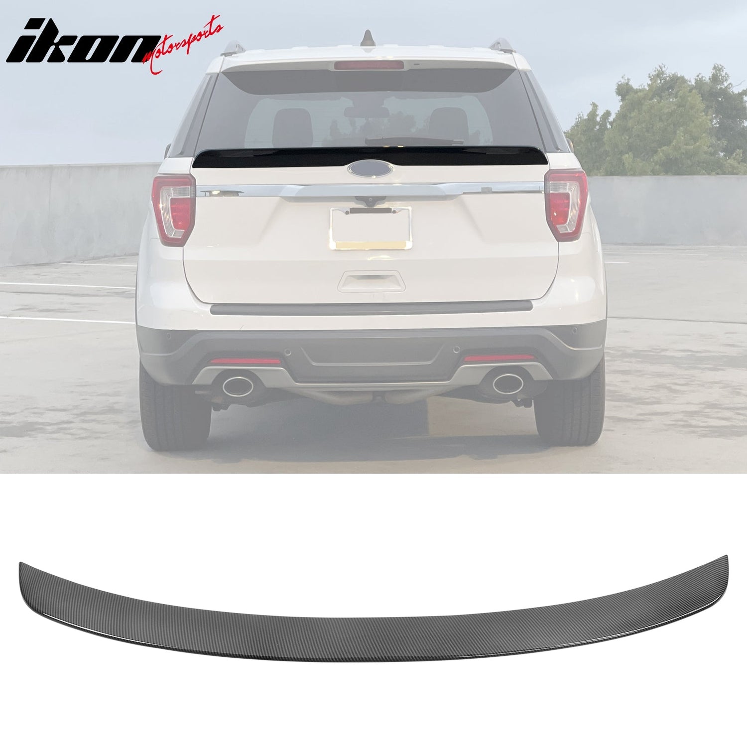 2016-2019 Ford Explorer Duckbill Style Middle Spoiler ABS