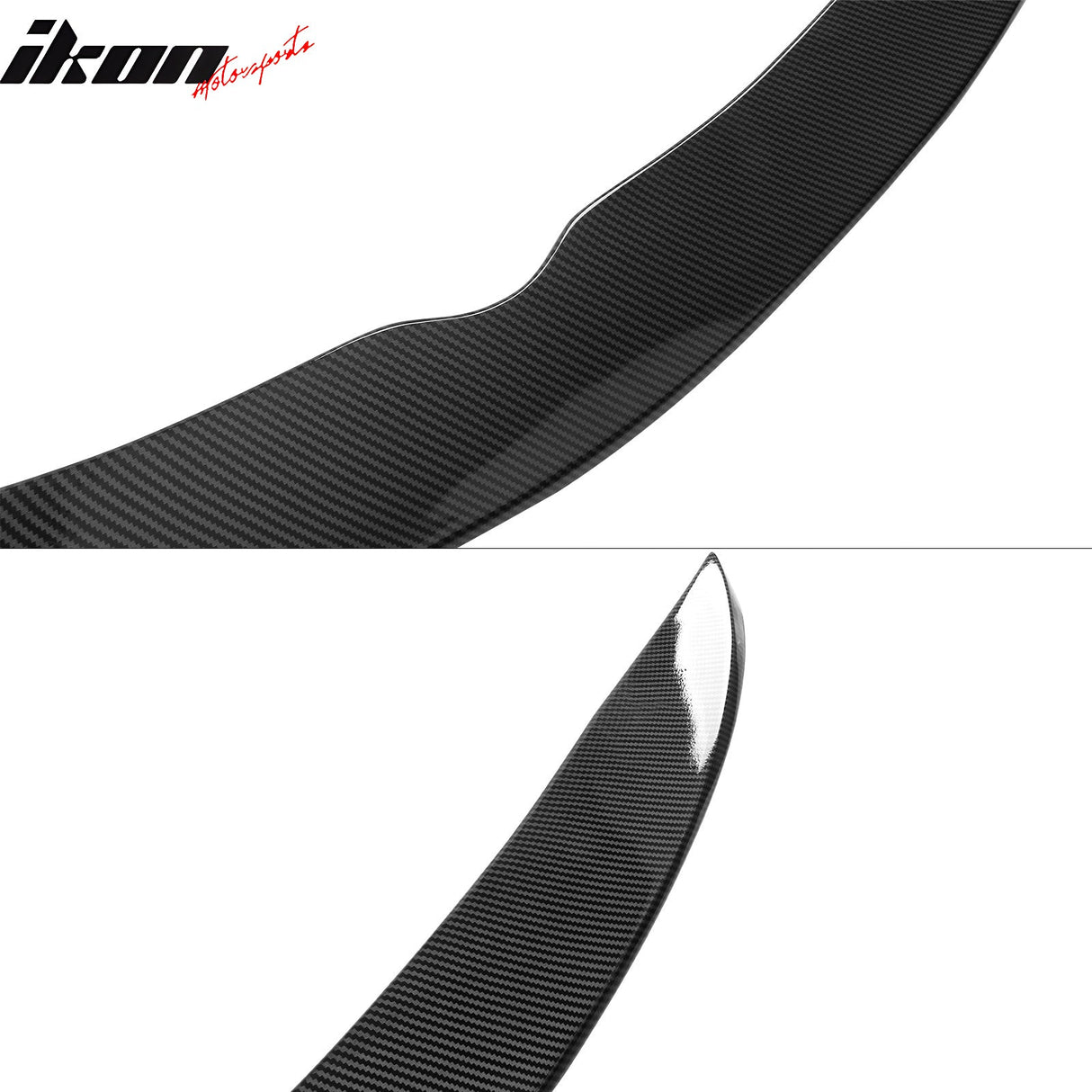 2016-2018 Toyota Rav4 IKON Rear Spoiler Lip Carbon Fiber Print ABS
