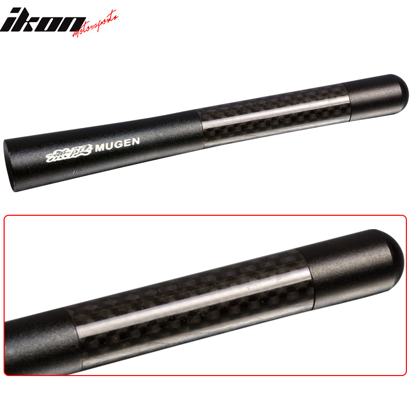 Universal Honda Mugen Short 4.7 Inch Antenna Carbon Fiber