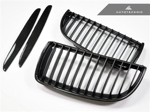 AutoTecknic Carbon Fiber Front Grille Set - BMW E90 Sedan | E91 Wagon | 3-Series