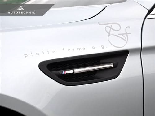 AutoTecknic Replacement Stealth Black Fender Vents - BMW F10 M5
