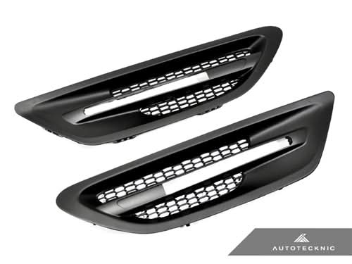 AutoTecknic Replacement Stealth Black Fender Vents - BMW F10 M5