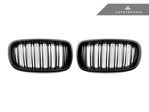 AutoTecknic Dual-Slats Stealth Black Front Grille Set - F15 X5 | F85 X5M & F16 X6 | F86 X6M