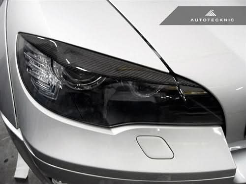 AutoTecknic Carbon Fiber Headlight Trim Set - BMW E70 X5 | X5M | E71 X6 | X6M