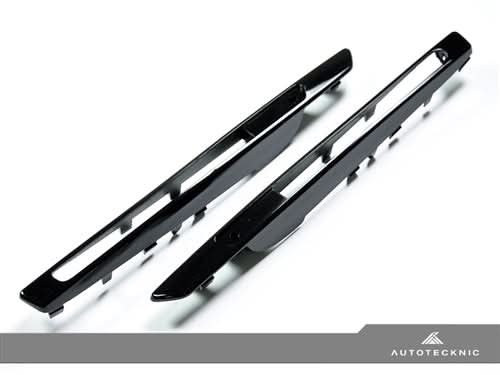 AutoTecknic Replacement Glazing Black Fender Gills - BMW E71 X6M