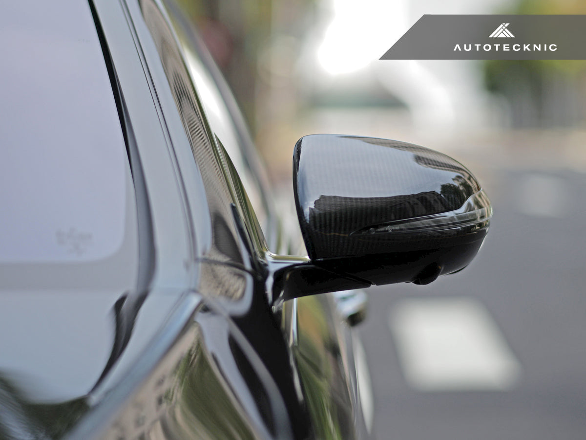 AutoTecknic Replacement Version II Dry Carbon Mirror Covers - Mercedes-AMG X290 GT43 | GT50 | GT53 | GT63