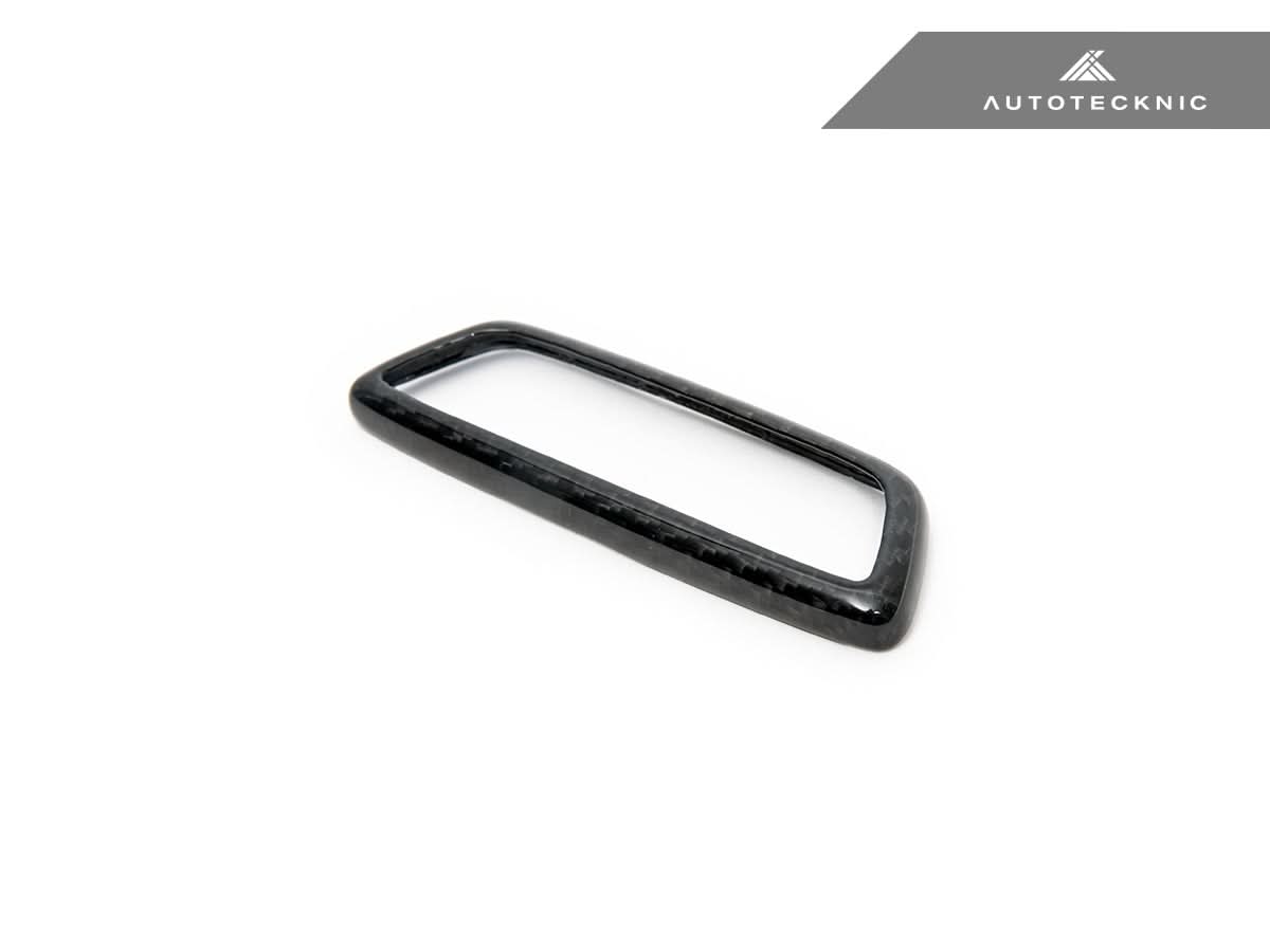 AutoTecknic Dry Carbon Front Seat Illuminated Emblem Surround Set - BMW M