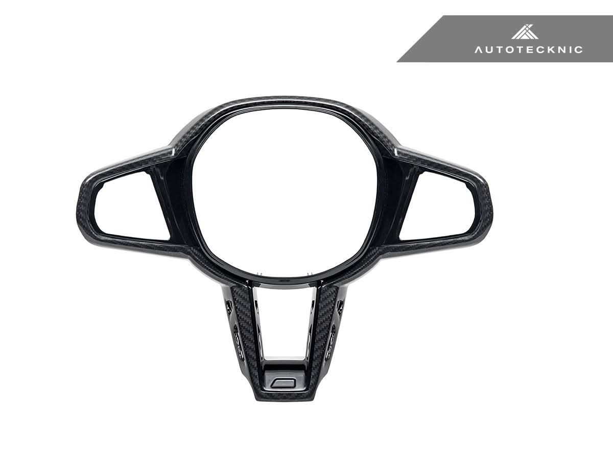 AutoTecknic LCI Carbon Steering Wheel Trim - BMW G22/ G26 4-Series 2025-Up