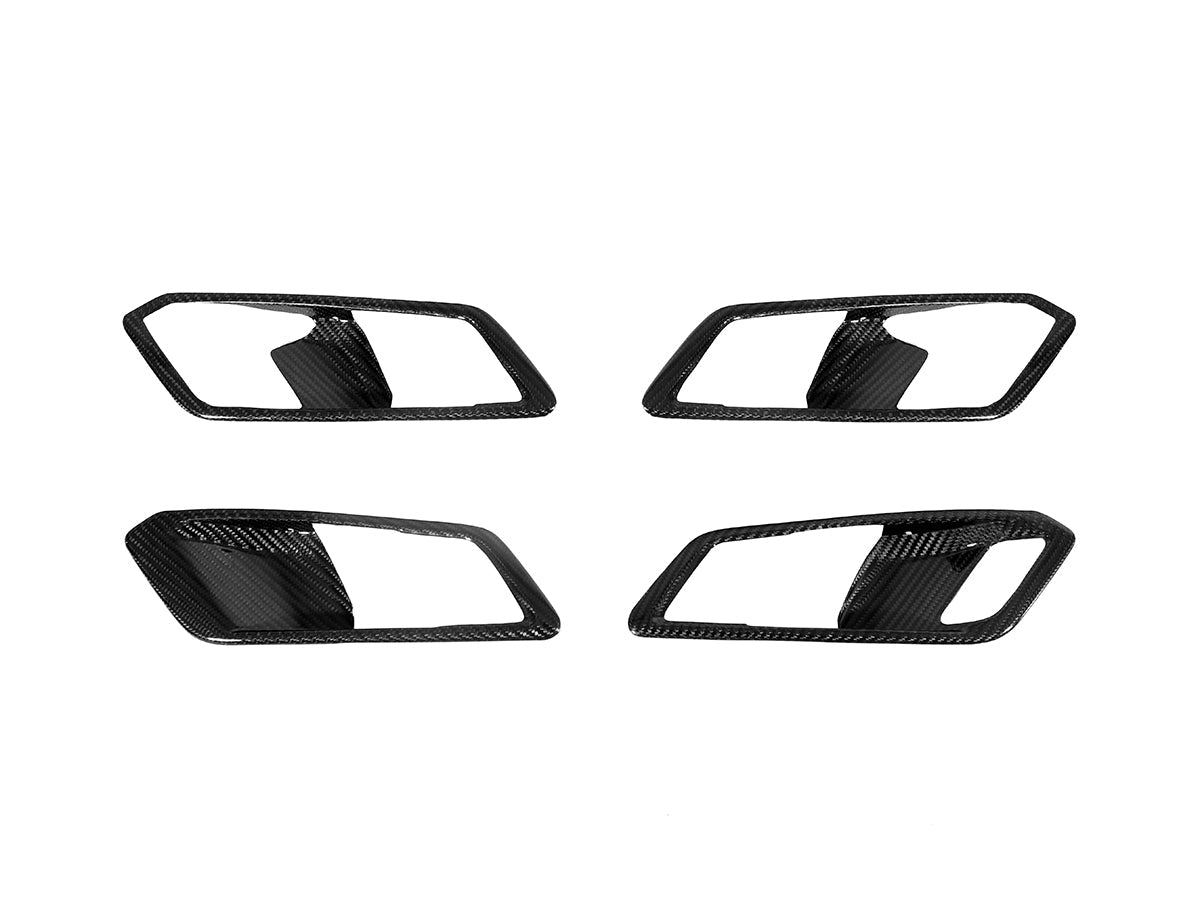AutoTecknic Dry Carbon Interior Door Handle Trim Set - BMW G80 M3
